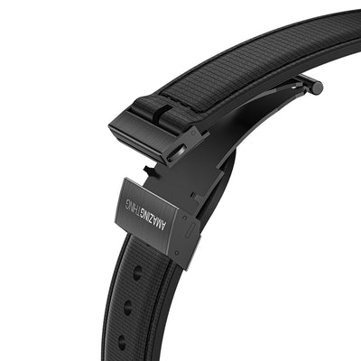 Apple Watch 7 45mm Amazingthing Titan Swift Deri Dokulu Silikon Kordon Lacivert