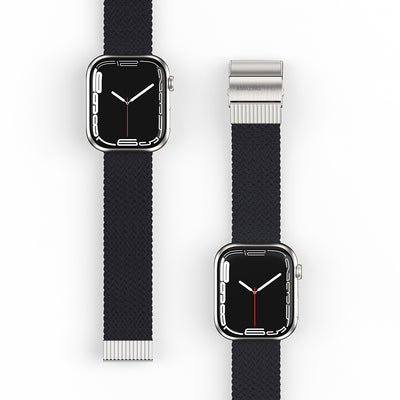 Apple Watch 7 45mm Amazingthing Titan Weave Örgü Sport Kordon Mavi