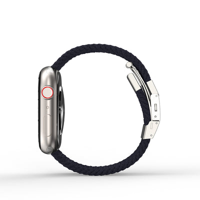 Apple Watch 7 45mm Amazingthing Titan Weave Örgü Sport Kordon Mor
