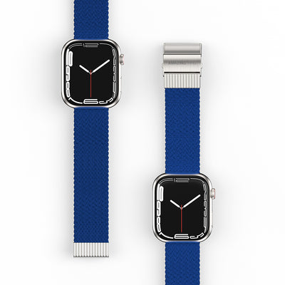 Apple Watch 7 45mm Amazingthing Titan Weave Örgü Sport Kordon Kahverengi