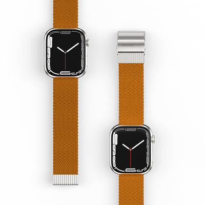 Apple Watch 7 45mm Amazingthing Titan Weave Örgü Sport Kordon Mavi