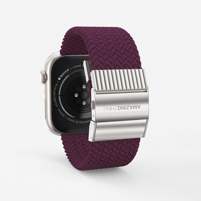 Apple Watch 7 45mm Amazingthing Titan Weave Örgü Sport Kordon Mavi