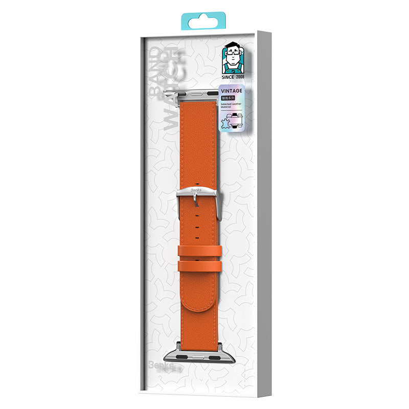 Watch 7 45mm Benks Vintage Genuine Leather Serisi Deri Kordon Strap Kayış