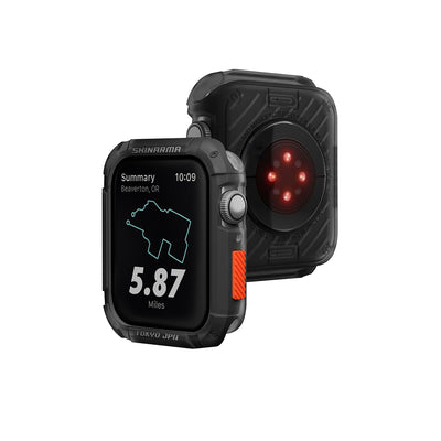 Apple Watch 7 45mm SkinArma Kurono Buzlu Tasarım Sert PC Kasa Koruyucu Gri