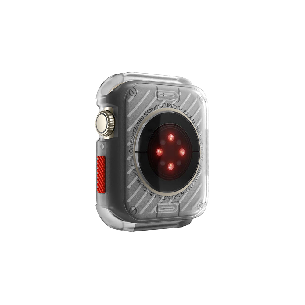 Apple Watch 7 45mm SkinArma Kurono Buzlu Tasarım Sert PC Kasa Koruyucu Siyah