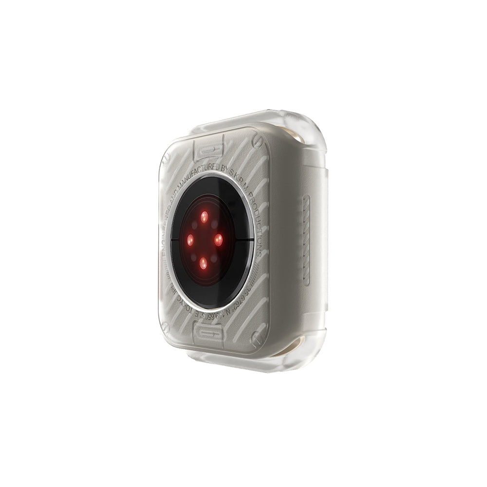Apple Watch 7 45mm SkinArma Kurono Buzlu Tasarım Sert PC Kasa Koruyucu Gri