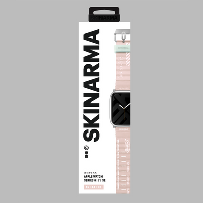Apple Watch 7 45mm SkinArma Shokku Silikon Kordon Pembe Açık