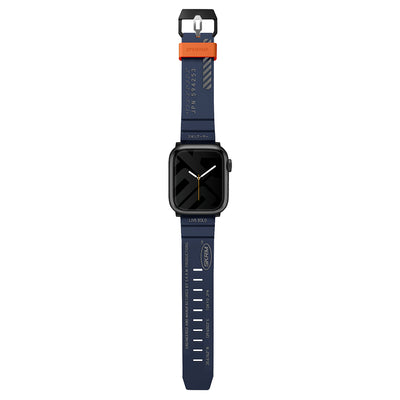 Apple Watch 7 45mm SkinArma Shokku Silikon Kordon Dark Olive