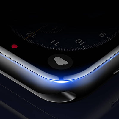 Apple Watch 7 45mm Wiwu Wi-JD105 Easy Install PMMA Pet Ekran Koruyucu + Kolay Uygulama Aparatı Siyah