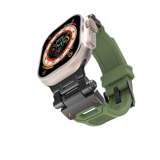 Watch 7 45mm Zore KRD-108 Metal Başlıklı Silikon Kordon