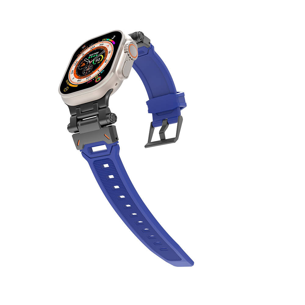 Watch 7 45mm Zore KRD-108 Metal Başlıklı Silikon Kordon