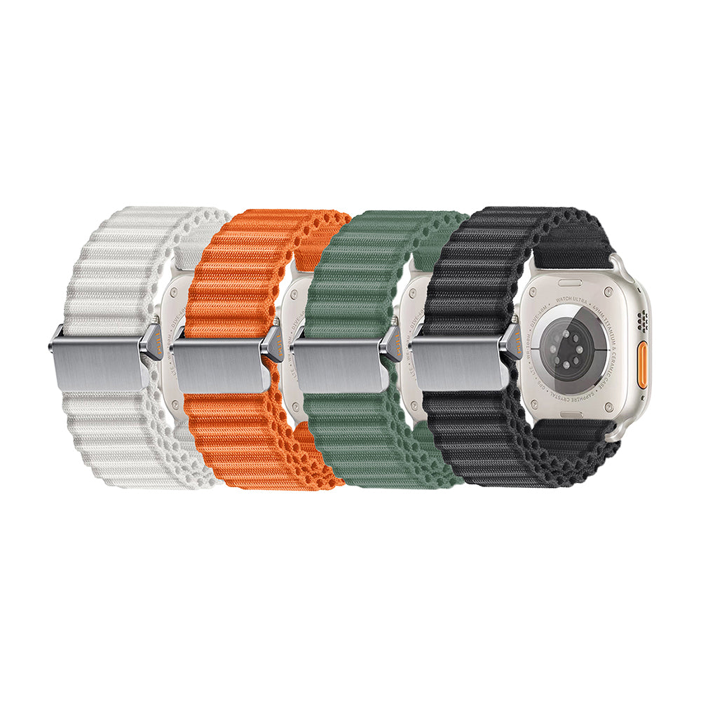 Watch 7 45mm Zore KRD-123 Naylon Kumaş Hasır Örgülü Kordon