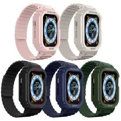 Watch 7 45mm Zore KRD-142 Airbag Tasarımlı Kasa Koruyuculu Silikon Kordon