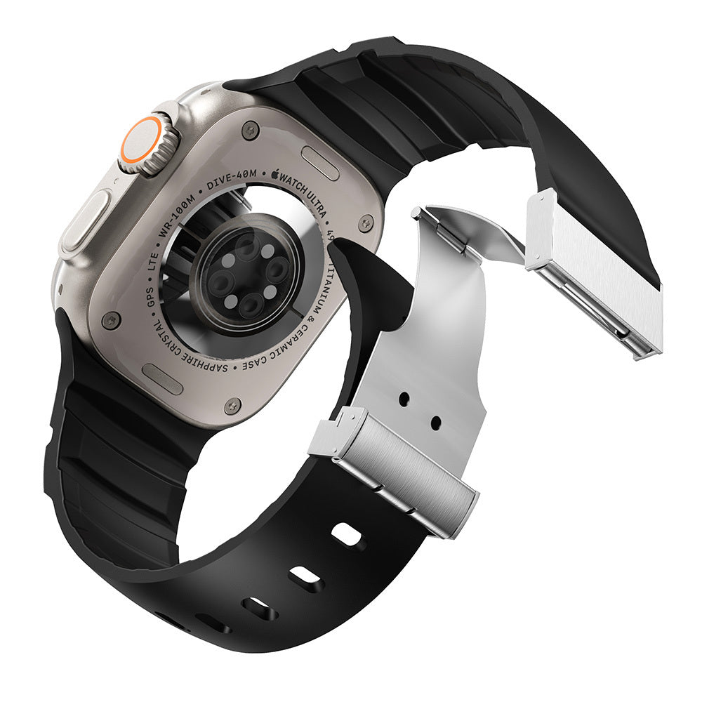 Watch 7 45mm Zore KRD-145 Metal Tokalı Silikon Kordon