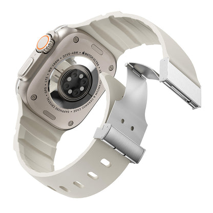 Watch 7 45mm Zore KRD-145 Metal Tokalı Silikon Kordon