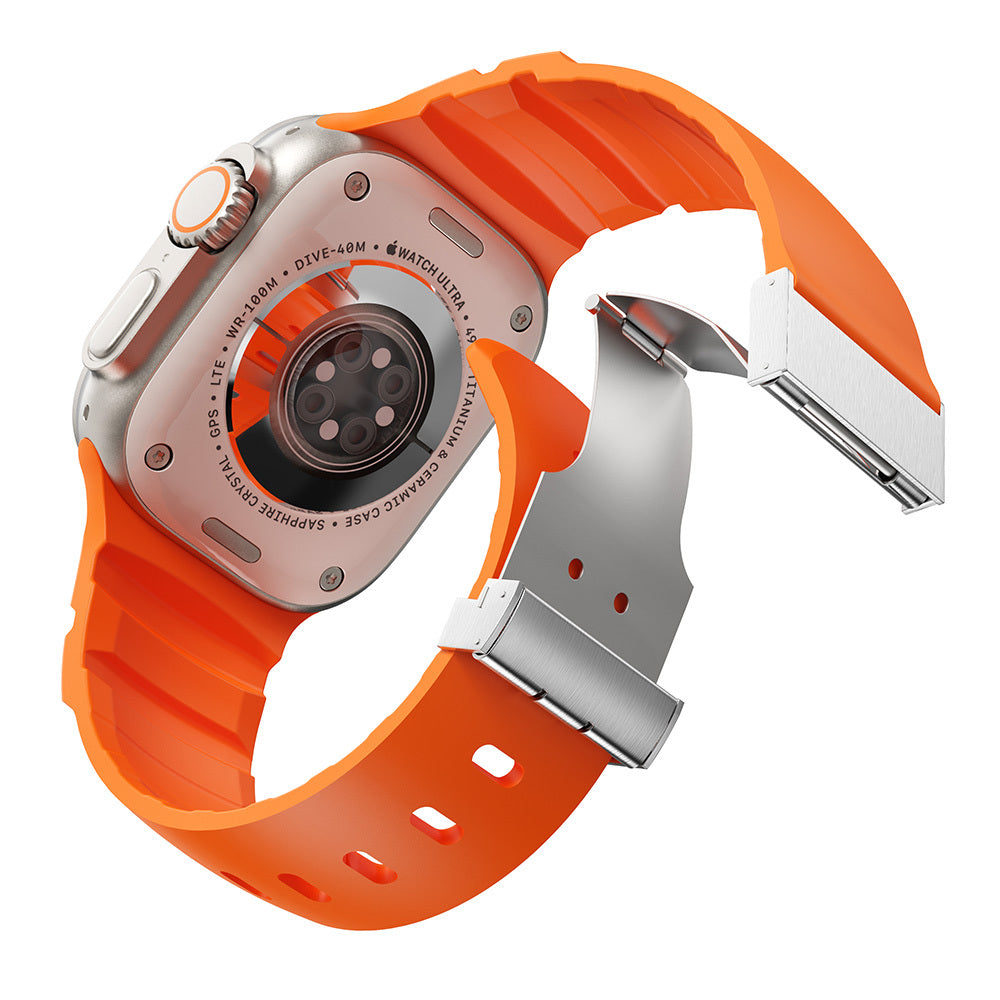 Watch 7 45mm Zore KRD-145 Metal Tokalı Silikon Kordon