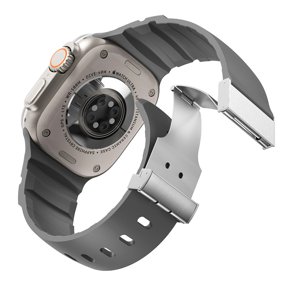 Watch 7 45mm Zore KRD-145 Metal Tokalı Silikon Kordon