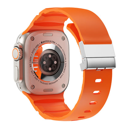 Watch 7 45mm Zore KRD-145 Metal Tokalı Silikon Kordon