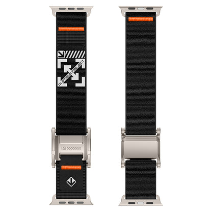 Apple Watch 7 45mm Zore KRD-154 Naylon Kumaş Hasır Örgülü Kordon
