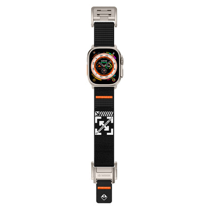 Apple Watch 7 45mm Zore KRD-154 Naylon Kumaş Hasır Örgülü Kordon