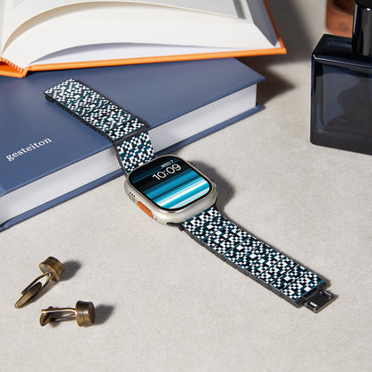 Watch Serisi Uyumlu Aramid Fiber ve Karbon Fiber Pitaka Dreamland ChromaCarbon Serisi Mosaic Universal Kordon