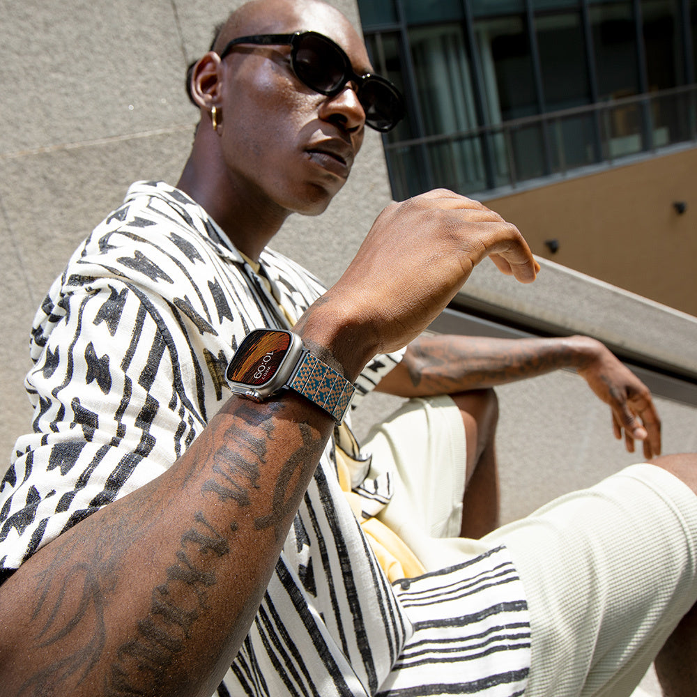 Watch Serisi Uyumlu Aramid Fiber ve Karbon Fiber Pitaka Dreamland ChromaCarbon Serisi Stairs Universal Kordon