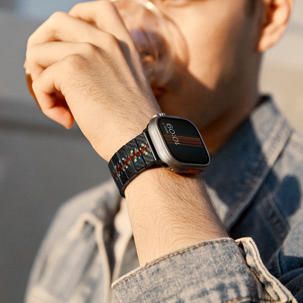 Watch Serisi Uyumlu Aramid Fiber ve Karbon Fiber Pitaka Modern Serisi Rhapsody Universal Kordon