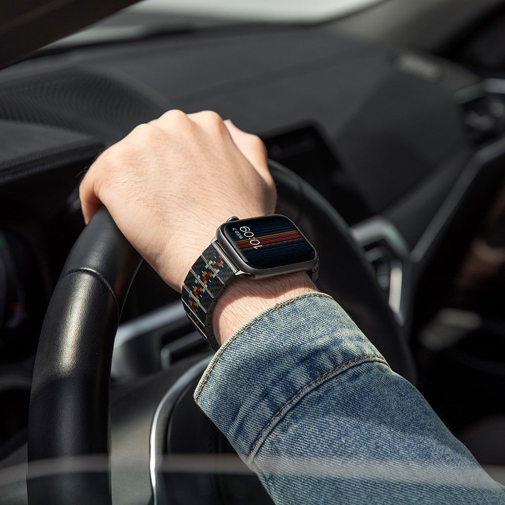 Watch Serisi Uyumlu Aramid Fiber ve Karbon Fiber Pitaka Modern Serisi Rhapsody Universal Kordon