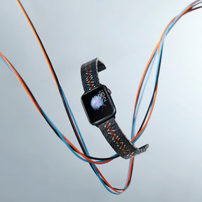 Apple Watch Serisi Uyumlu Aramid Fiber ve Karbon Fiber Pitaka Modern Serisi Rhapsody Universal Kordon