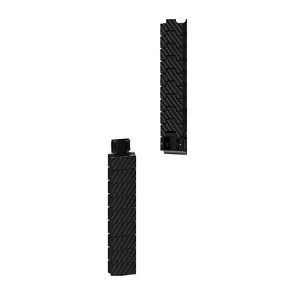 Watch Serisi Uyumlu Karbon Fiber Pitaka Modern Serisi Black-Grey Twill Universal Kordon