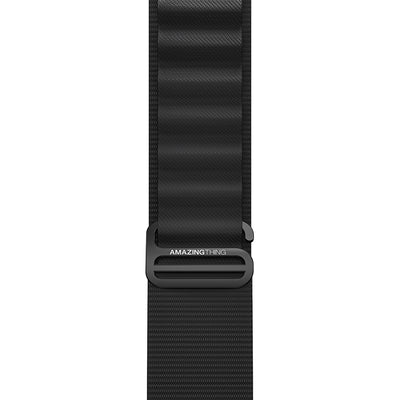 Apple Watch Ultra 49mm Amazingthing Titan Spor Hasır Kordon Gri