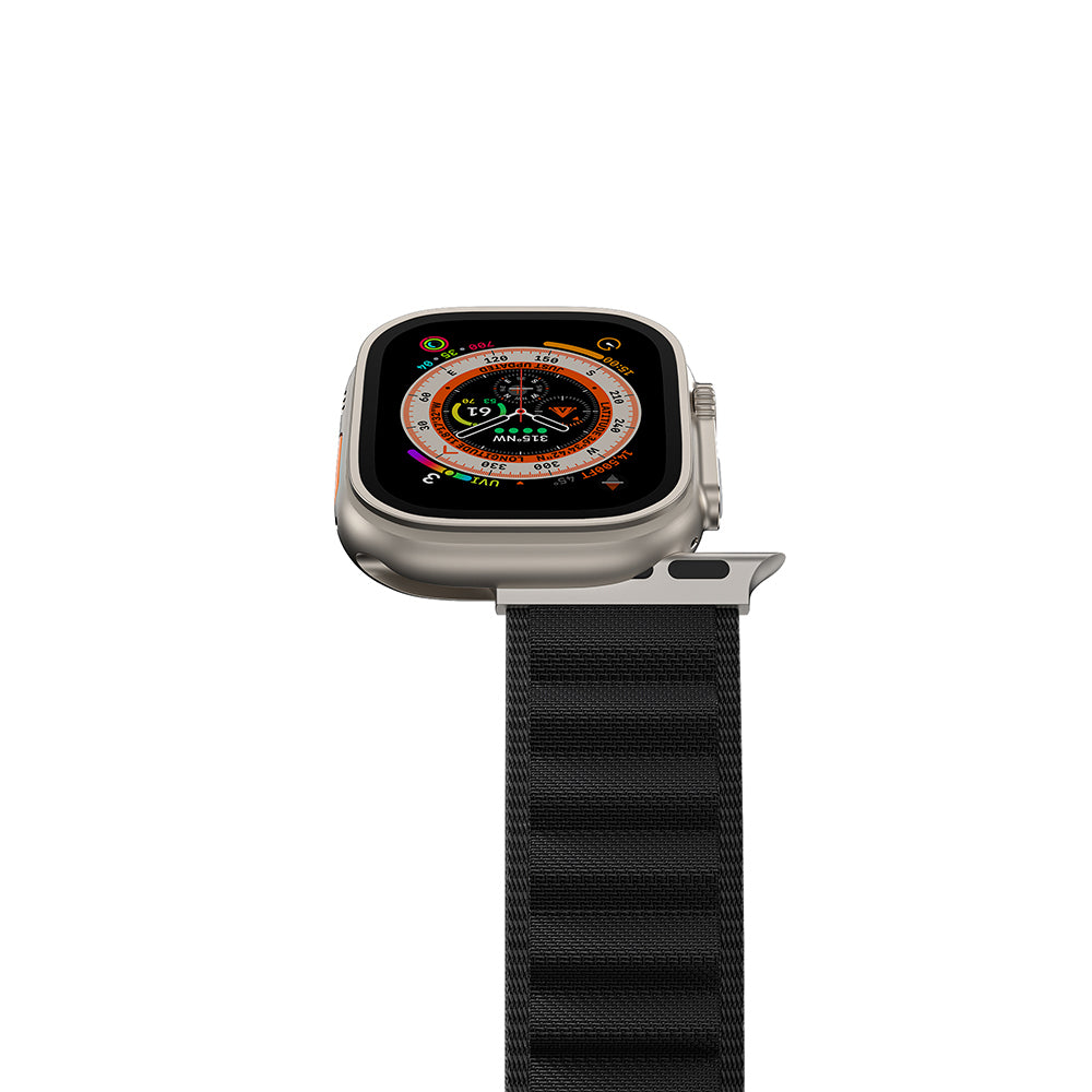 Apple Watch Ultra 49mm Amazingthing Titan Spor Hasır Kordon Gri