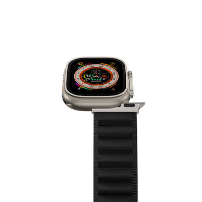 Apple Watch Ultra 49mm Amazingthing Titan Spor Hasır Kordon Gri