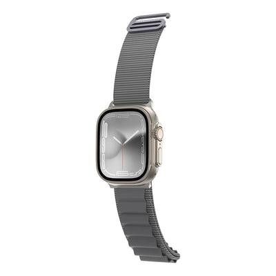 Apple Watch Ultra 49mm Amazingthing Titan Spor Hasır Kordon Gri