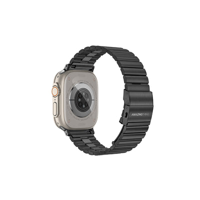 Apple Watch Ultra 49mm Amazingthing Titan Steel Metal Kordon Gümüş