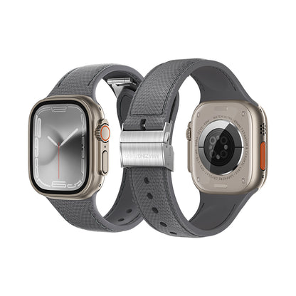 Watch Ultra 49mm Amazingthing Titan Swift Deri Dokulu Silikon Kordon