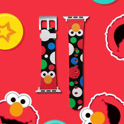 Apple Watch Ultra 49mm Casebang Sesame Street Serisi Deri Saat Kordon Mavi