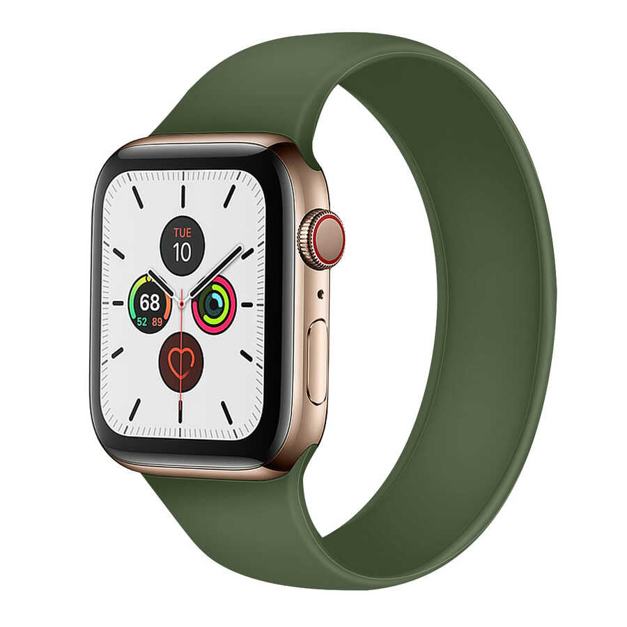 Apple Watch Ultra 49mm Kordon KRD-31 Solo Loop Medium Strap Kayış Beyaz