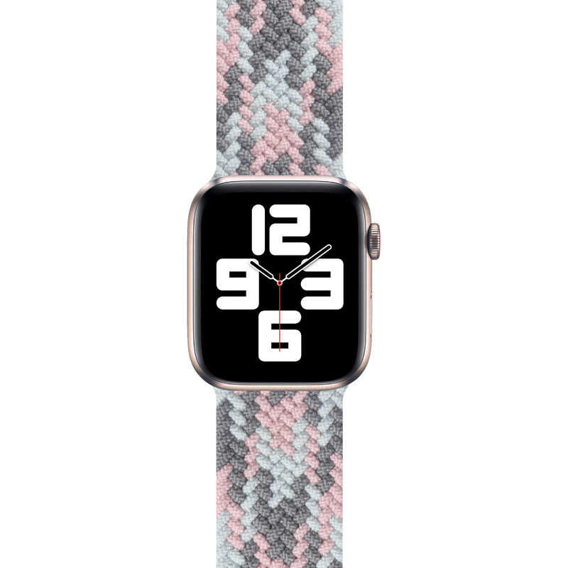 Apple Watch Ultra 49mm Kordon Wiwu Braided Solo Loop Contrast Color Small Strap Kayış