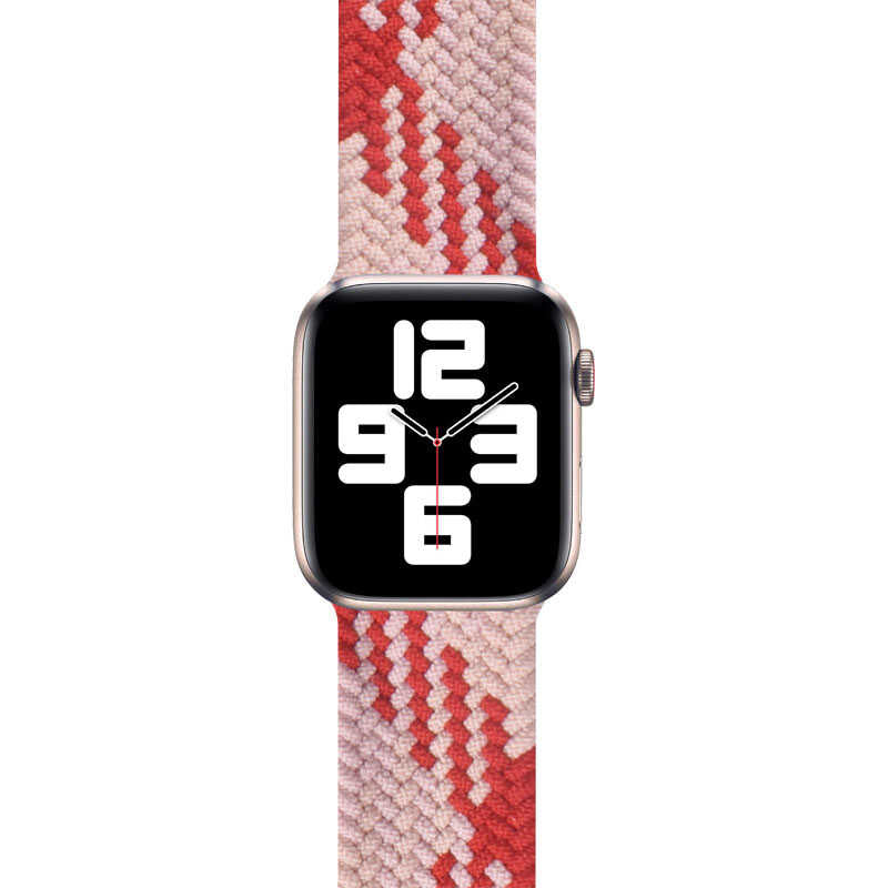 Apple Watch Ultra 49mm Kordon Wiwu Braided Solo Loop Contrast Color Small Strap Kayış