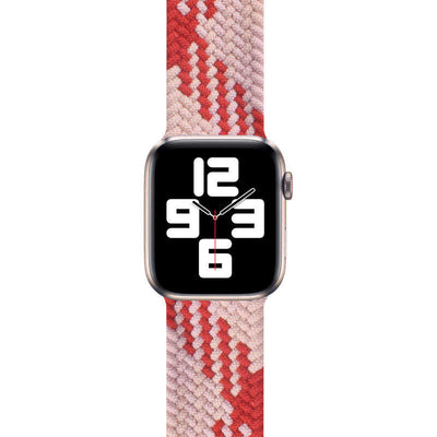 Apple Watch Ultra 49mm Kordon Wiwu Braided Solo Loop Contrast Color Small Strap Kayış