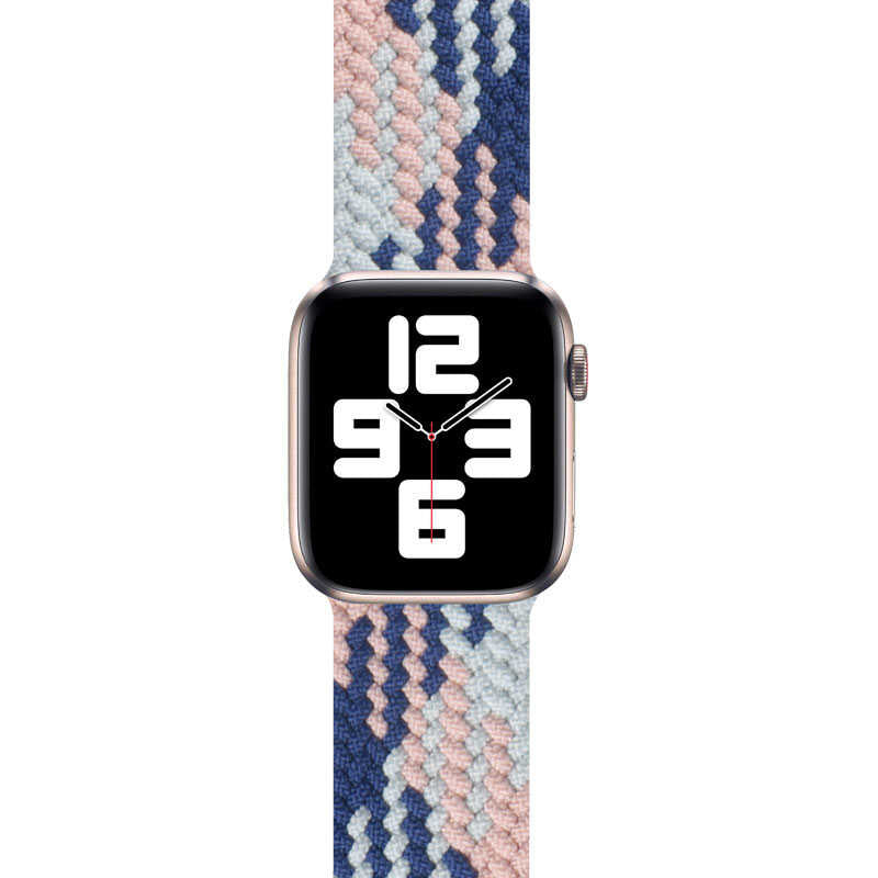 Apple Watch Ultra 49mm Kordon Wiwu Braided Solo Loop Contrast Color Small Strap Kayış