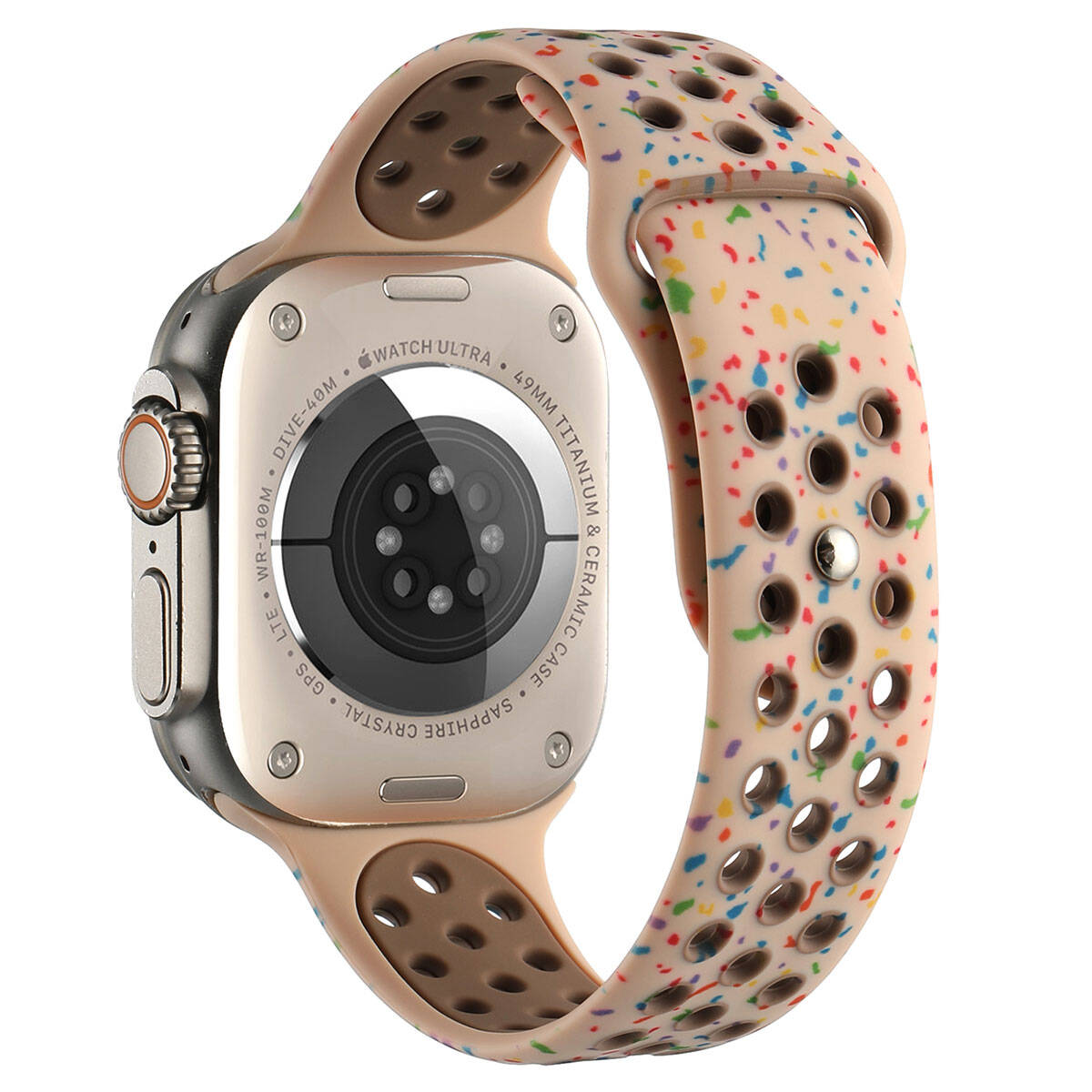 Apple Watch 40mm Kordon Yeni Seri 2023 KRD-02 Silikon Strap Kayış