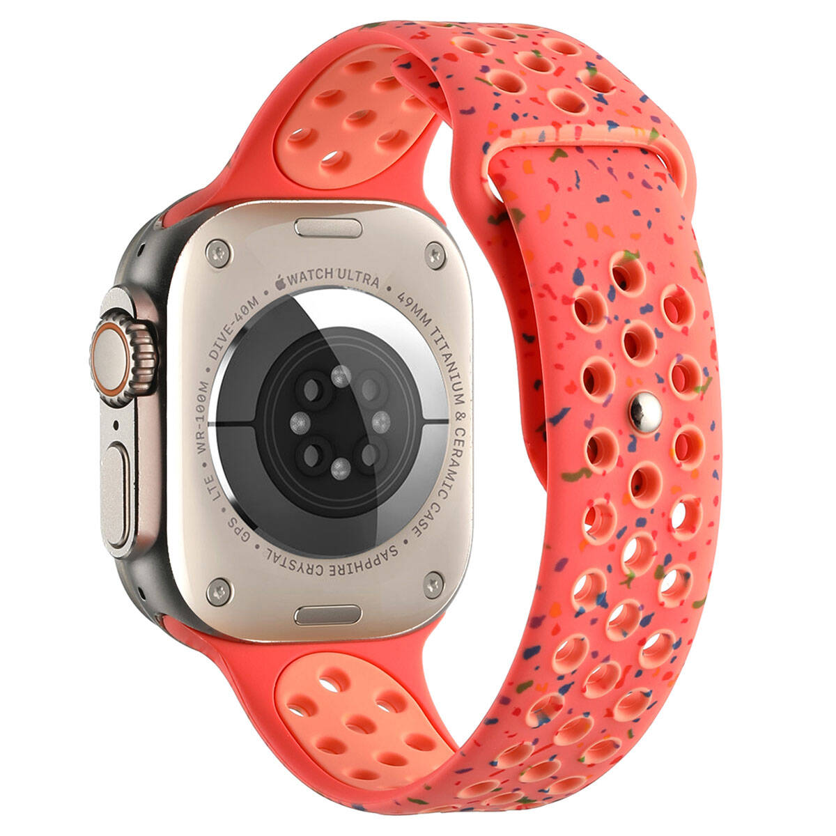 Apple Watch 44mm Kordon Yeni Seri 2023 KRD-02 Silikon Strap Kayış