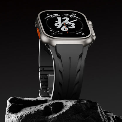 Watch Ultra 49mm KRD-127 Metal Tokalı Silikon Kordon