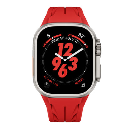 Watch Ultra 49mm KRD-127 Metal Tokalı Silikon Kordon