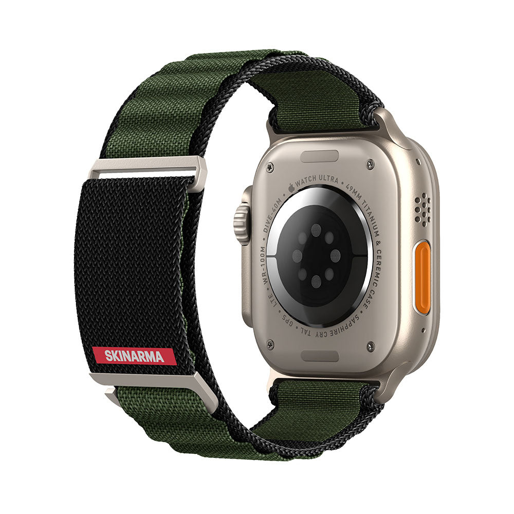 Apple Watch Ultra 49mm SkinArma Kobu Hasır Kordon Krem