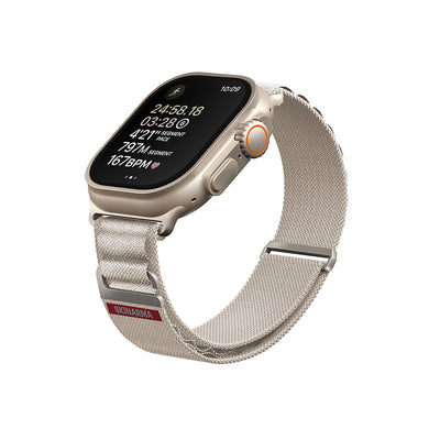 Apple Watch Ultra 49mm SkinArma Kobu Hasır Kordon Olive