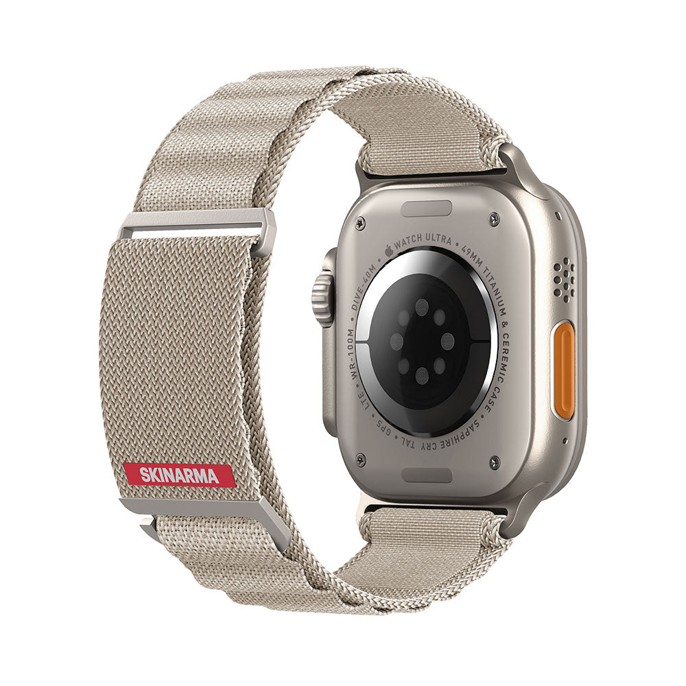 Apple Watch Ultra 49mm SkinArma Kobu Hasır Kordon Olive