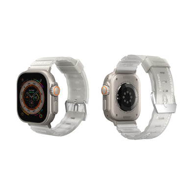 Apple Watch Ultra 49mm SkinArma New Shokku Silikon Kordon Beyaz